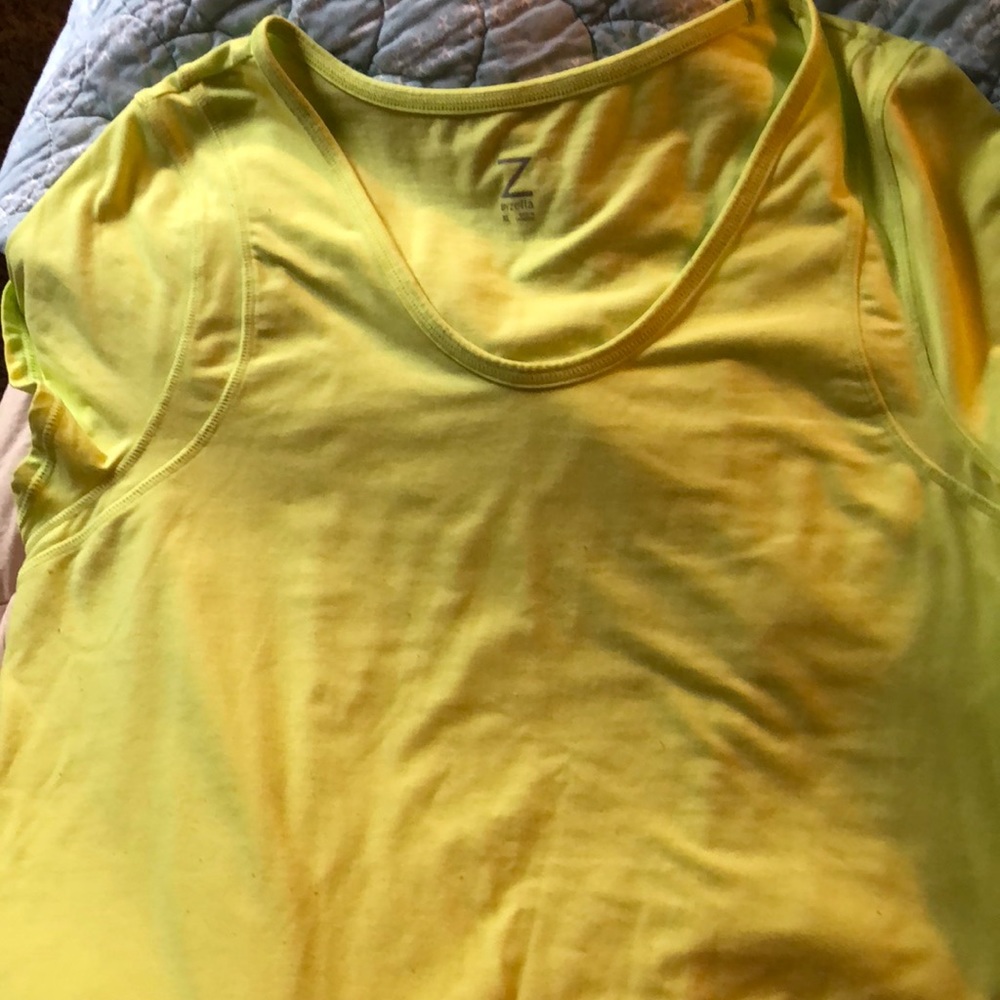 Lime green workout top